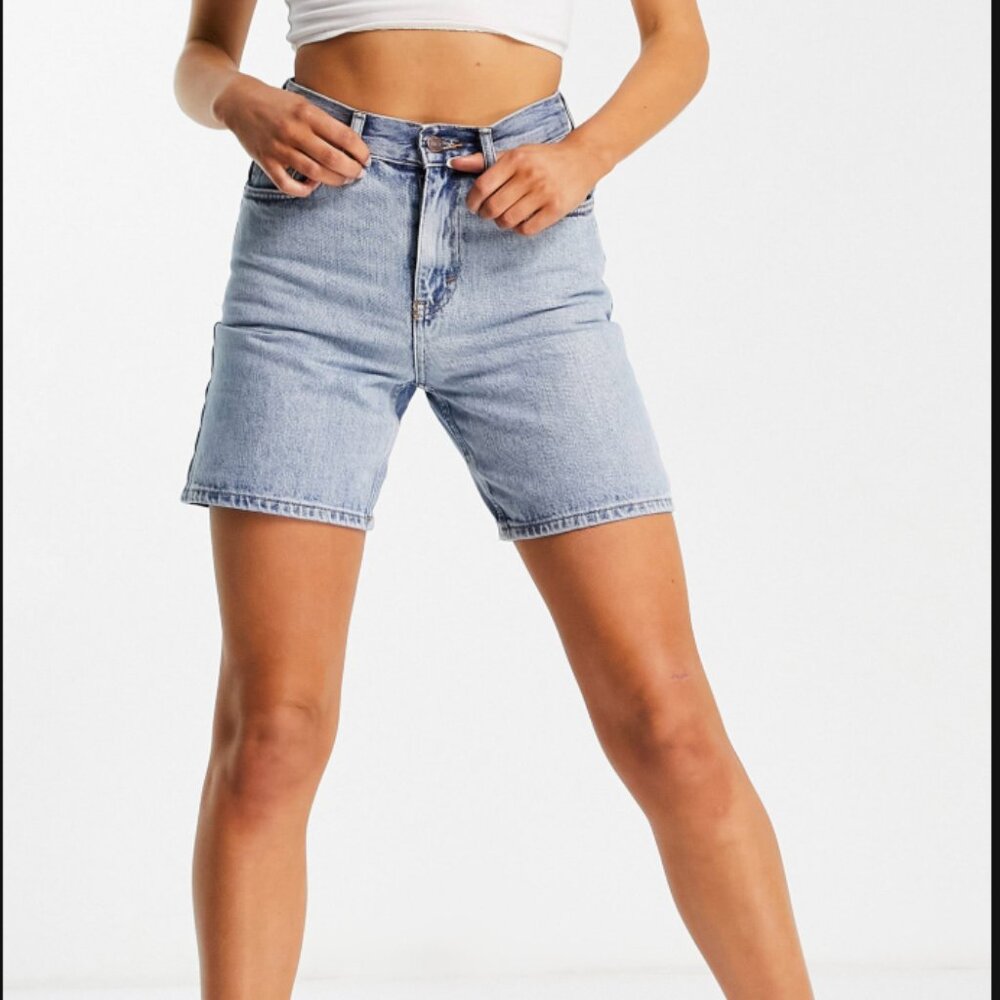 Topshop Women's Editor Bermuda Denim Shorts [WORN ONCE]